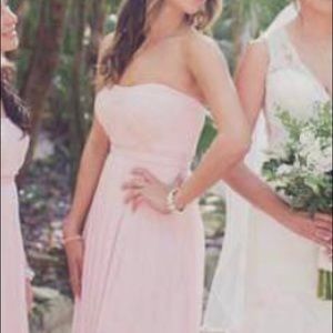 Pink Chiffon David’s Bridal Bridesmaid’s Dress